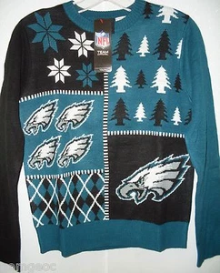 NFL Philadelphia Eagles Busy Block Ugly Sweater Youth Size Youth Small by FOCO - Picture 1 of 3