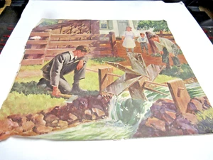 Ford Motor Company 1944 niño rueda de agua Dream Henry Ford Progress anuncio impreso 9x8" - Imagen 1 de 8