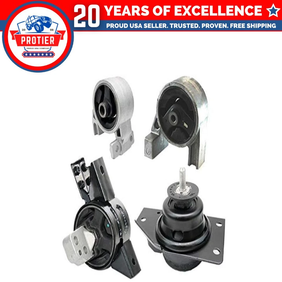 Motor & Trans Mount 4PCS Set for 06 - 11 Hyundai Accent / Kia Rio / Rio5 1.6L - Image 1 of 4