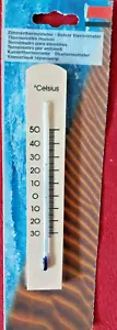 Zimmer-Thermometer Indoor aus Holz, analog, Made in Germany, -30 bis +50 °C - Bild 1 von 3