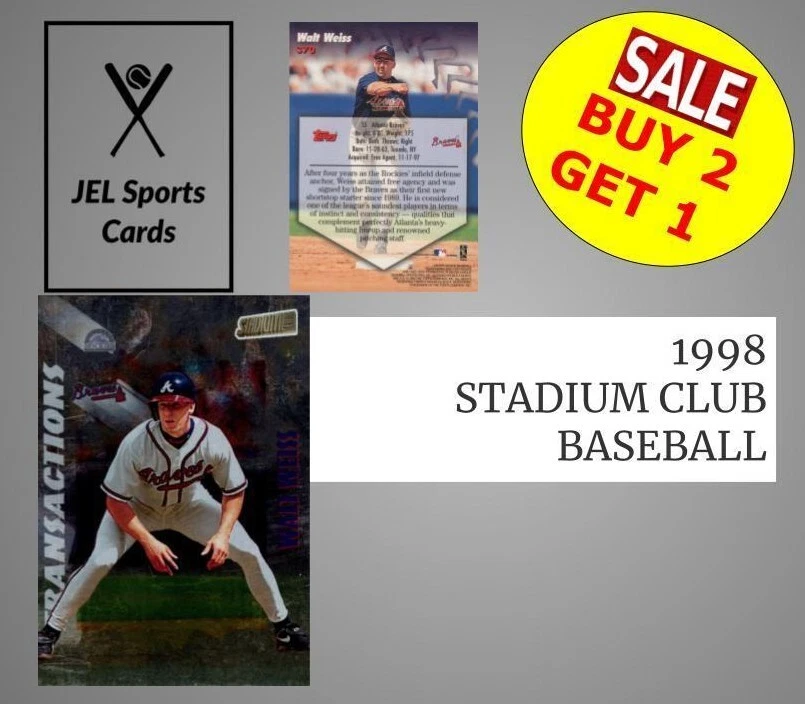 1998 STADIUM CLUB BASEBALL~COMPLETE YOUR SET~YOU PICK~BUY 2 GET 1 - Image 1 of 3