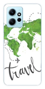 Coque en silicone imprimée compatible Xiaomi Redmi Note 12 4G Map Travel - Foto 1 di 3