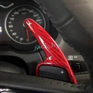 Real Carbon Fiber Steering Wheel Paddle Shifter Extend Accessories For Audi - Bild 1 von 8