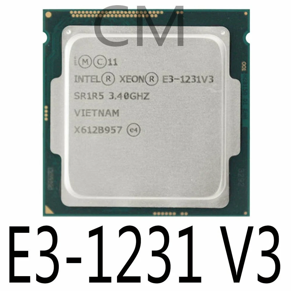 Intel Xeon E3-1231 V3 E3-1231V3 3.4GHz LGA1150 80W CPU Proccessor - Image 1 of 1