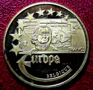 EUROPA BELGIQUE European market 2003 commemoration of 1000 Fr banknote - Picture 1 of 2