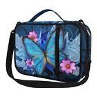 Bible Case for Women Bible Covers Bible Carrying Case Book Bags Blue Butterfly