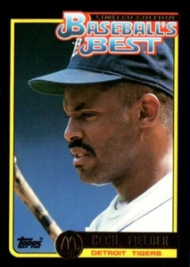 1992 Topps Gold McDonalds Béisbol Best #1 Cecil Fielder Detroit Tigers - Imagen 1 de 2