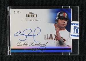 2012 Topps Tribute Auto Blue /50 Pablo Sandoval #TA-PS1 Auto