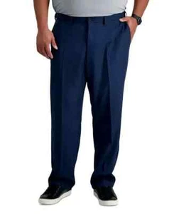 Haggar Mens Big & Tall Cool 18 Pro Classic Fit Stretch Dress Pants SIZE 48W X 29 - Picture 1 of 4