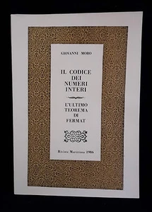 IL CODICE DEI NUMERI INTERI DI GIOVANNI MORO ANNO 1986 - Picture 1 of 1