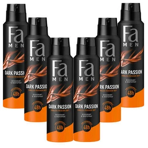 6x 150ml FA Dark Passion sinnlich frischer Duft Deodorant & Bodyspray 48h 0% Alu - Bild 1 von 3