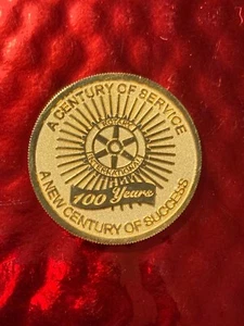MONEDA DESAFÍO ROTARY INTERNACIONAL SIGLO DE SERVICIO 1905-2005 PRUEBA DE 4 VÍAS  - Imagen 1 de 2