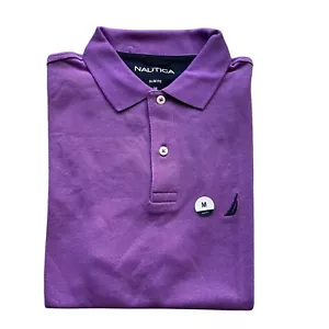 Nautica Men's Slim Fit Solid Cotton Mesh Deck Short Sleeve Polo Shirt Clearance - Picture 1 of 66