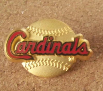 St. Louis Cardinals name w/ gold ball pin 1998 3D MLB c43488 - Image 1 of 4