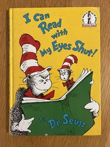 Vintage Dr Seus Matt Hardback Book I Can Read With My Eyes Shut VGC 1979 - Picture 1 of 10
