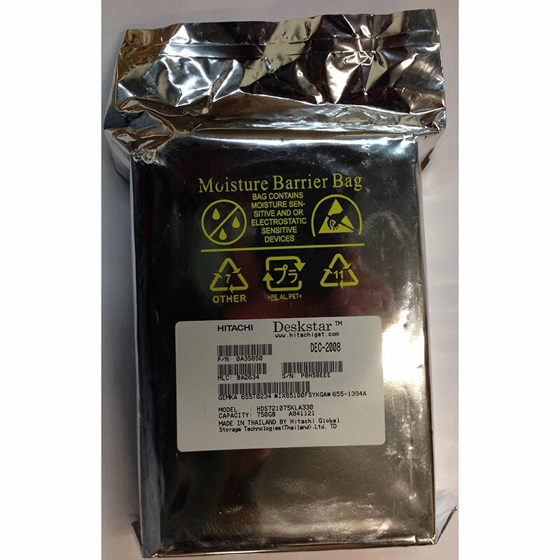 655-1394A - Apple 750GB 7200 RPM SATA 3.5" HDD - Image 1 of 1