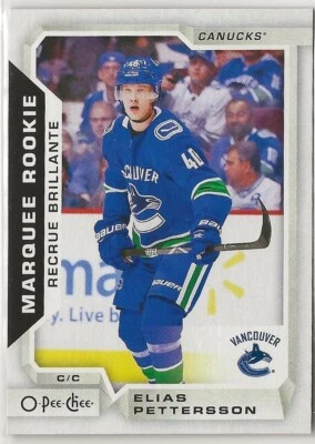 2018-19 O-Pee-Chee #611 Elias Pettersson Marquee Rookie Vancouver Canucks - Image 1 of 2
