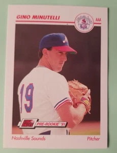 1991 Line Drive AAA #268 Gino Minutelli - Nashville Sounds - Picture 1 of 2