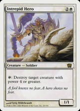 Intrepid Hero 8th Edition PLD White Rare MAGIC THE GATHERING CARD ABUGames