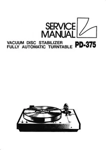 Service Manual Guide For Luxman PD-375 - Picture 1 of 1