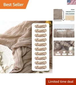 Elegant 35x120” Nude Table Runners – Perfect for Bridal Showers & Centerpieces - Picture 1 of 9