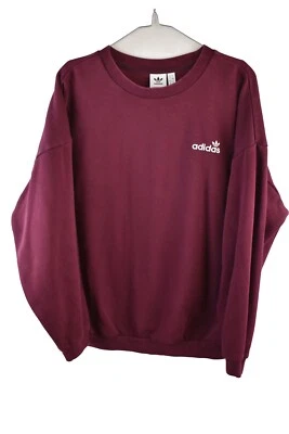 Adidas Womans Crew Neck Pullover Sweatshirt Cotton Blend Size 12 Logo - Image 1 of 4