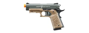 HFC Classic .45 Series Metal Green Gas Blowback Airsoft Pistol (Color: Black & D - Picture 1 of 5