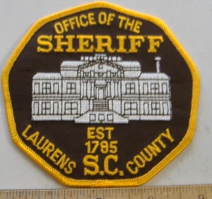 LAURENS   COUNTY    SHERIFF    SOUTH CAROLINA FABRIC PATCH - Picture 1 of 1