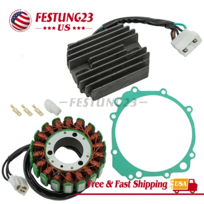 Retificador de estator e regulador para 1996-1999 Suzuki GSX-R750 GSXR750 com junta - Imagem 1 de 4