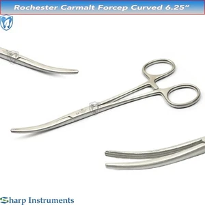 Carmalt Forceps Curved 6.25" Splinter Clamp Suture Removal Surgical Instruments - Foto 1 di 1