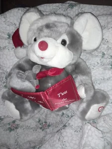 Musical Christmas Mouse Dandee with movement light up Cheeks   12" tall - Picture 1 of 8
