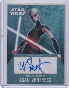 2016 Topps Star Wars Evolution Nika Futterman as Asajj Ventress Autograph - Picture 1 of 2