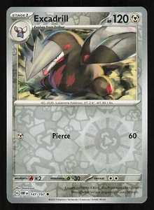 Excadrill 147/197 Reverse Holo Near Mint Pokemon TCG S&V Obsidian Flames OBF - Bild 1 von 1