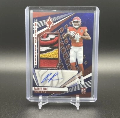 2023 Phoenix RASHEE RICE RPA /10 CHIEFS LOGO 4 COLOR AUTO PURPLE RISING ROOKIE - Image 1 of 4