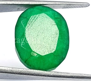 Certified 16.10 Ct Colombian Emerald | Natural Green Oval Shaped Gem 5ARU - Picture 1 of 7