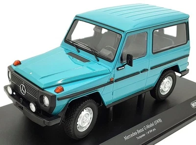 Minichamps 1/18 Scale Diecast 155 038001 - Mercedes-Benz G-Model SWB Turquoise - Image 1 of 4