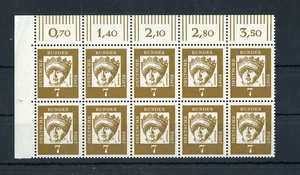 BUND Nr.348x DZ ** ECKRAND-10er-BLOCK l.o. DRUCKERZEICHEN "4" (163769) - Picture 1 of 1