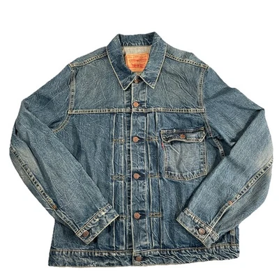 Men’s Levi’s 70534-9954 TYPE 1 TRUCKER JACKET SZ L Large Denim Buckle Back Y2K - Image 1 of 4
