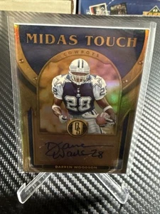 Zafiro táctil Midas estándar dorado Panini 2024 #MT-DWN Darren Woodson 8/10 automático - Imagen 1 de 5