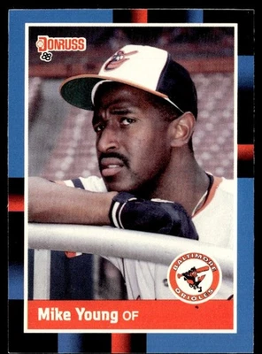 1988 Donruss Mike Young Baltimore Orioles #396 - Image 1 of 2