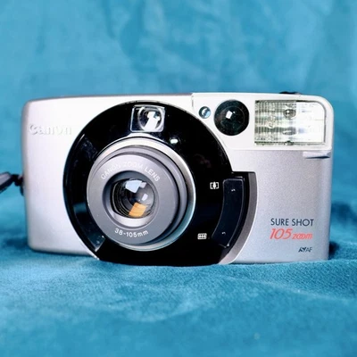 Canon Sure  Shot 105  Point & Shoot 35mm Film Camera, Tested & Working, Student - Image 1 of 4