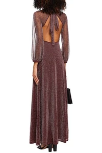 RRP €1606 MISSONI Knitted Gown IT40 US4 UK8 S Silk Blend Lined Open Back Bow - Picture 1 of 5