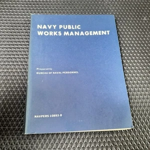 Vtg Navy Public Works Management Tech Training Course Guide Book 1966 NAVPERS - Picture 1 of 11