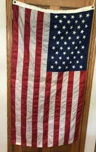 Perma-Nyl Valley Forge USA Flag 100% Nylon Stars Stripes Embroidered 3’ x 5’ - Picture 1 of 4