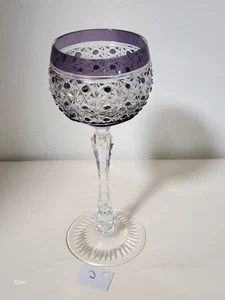 American Brilliant Period Amethyst Wine Goblet - Picture 1 of 2