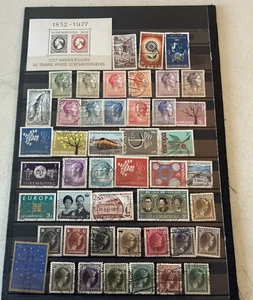 Collection Of Foreign On Cards all Luxembourg 100 Plus All Different N615 - Picture 1 of 4