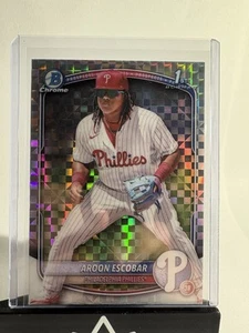 Aroon Escobar 2025 Bowman Chrome 1st X-Fractor Phillies BCP-65 - Picture 1 of 2