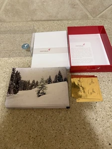 Papyrus Set of 13 Christmas Cards, Envelopes, Seals Happy Holidays Snow Scene - Picture 1 of 7