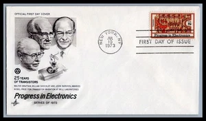 US FDC # 1501 8c Progress in Electronics Transistors ArtCraft   1973, 9d496 - Picture 1 of 1