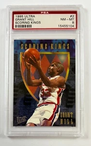 1995 Ultra #2 Grant Hill Scoring Kings PSA 8 NM-MT GC26-5104 - Bild 1 von 2